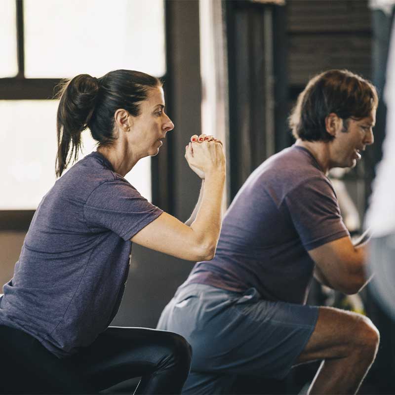 Small group personal training in our gym